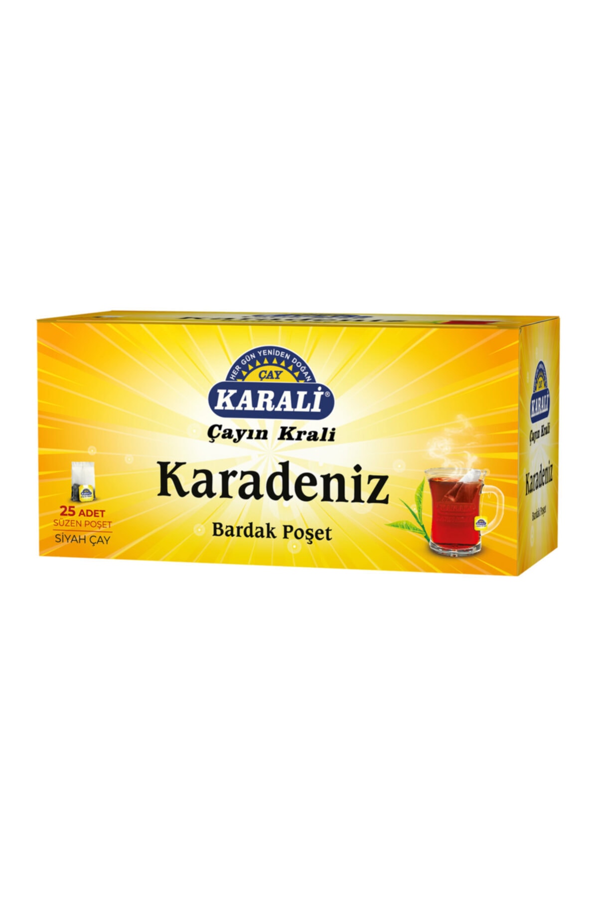 Karali Çay Karadeniz Bardak Poşet Siyah Çay 25'li - Görsel 3