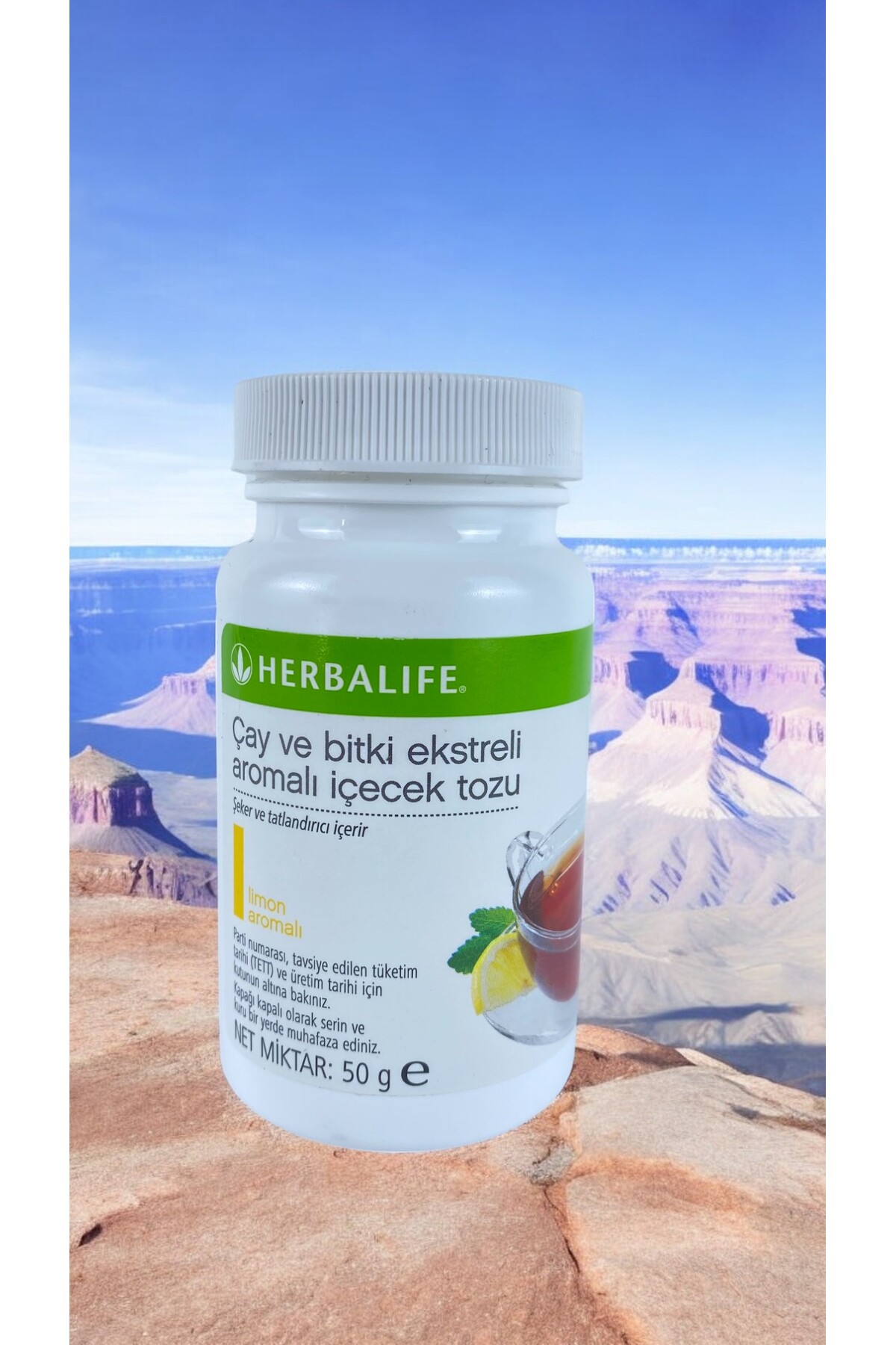 Herbalife Limon Aromalı 51 gr Küçük Çay Ve Bitki Ekstreli Konsantre İçecek Tozu - Görsel 3