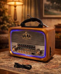 BLOMSTER Everton RT-849 Nostalji Solar Güneş Enerjili Ledli Bluetooth/USB/Sd kart/ Radyo müzik çalar