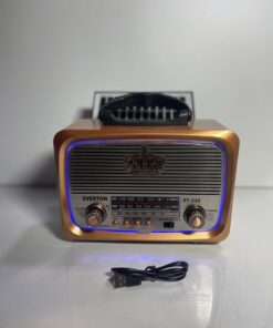 BLOMSTER Everton RT-849 Nostalji Solar Güneş Enerjili Ledli Bluetooth/USB/Sd kart/ Radyo müzik çalar - Görsel 3