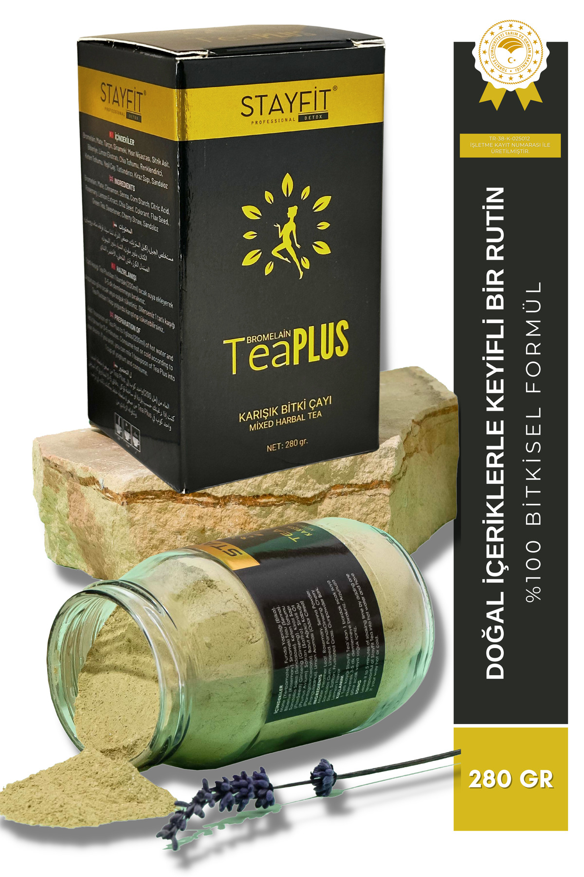 STAYFİT Tea Plus 45 Günlük Karışık Bitki Çayı 280 gr