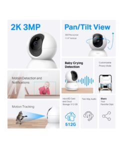 Alternative view of Tp-Link Tapo TC71, 2K 3MP, Çift Yönlü Ses, Bulut/SD Kart Depolama Akıllı Wi-Fi Güvenlik Kamerası