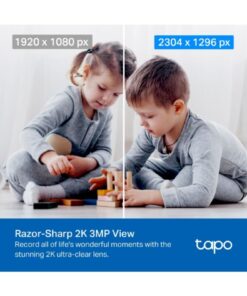 Tp-Link Tapo TC71, 2K 3MP, Çift Yönlü Ses, Bulut/SD Kart Depolama Akıllı Wi-Fi Güvenlik Kamerası - Görsel 3