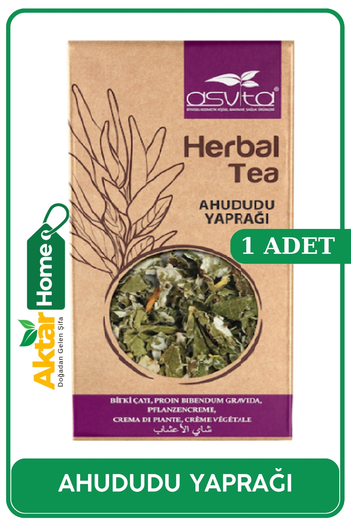 ASVİTA Asvita Ahududu Yaprağı 50 gr