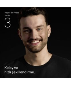 Alternative view of Braun Hepsi Bir Arada Series 3, 8’i 1 arada Tıraş Kiti, Keskin Bıçak, 14 Uzunluk, AIO3540