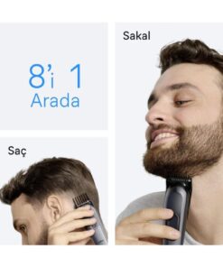 Braun Hepsi Bir Arada Series 3, 8’i 1 arada Tıraş Kiti, Keskin Bıçak, 14 Uzunluk, AIO3540 - Görsel 3