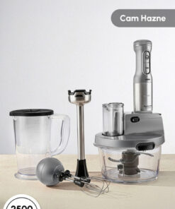 Karaca Mastermaid Prosteel Cam Mutfak Robotu Uzun Blender Ayaklı 6 Bıçaklı 2500 W Galaxy Grey