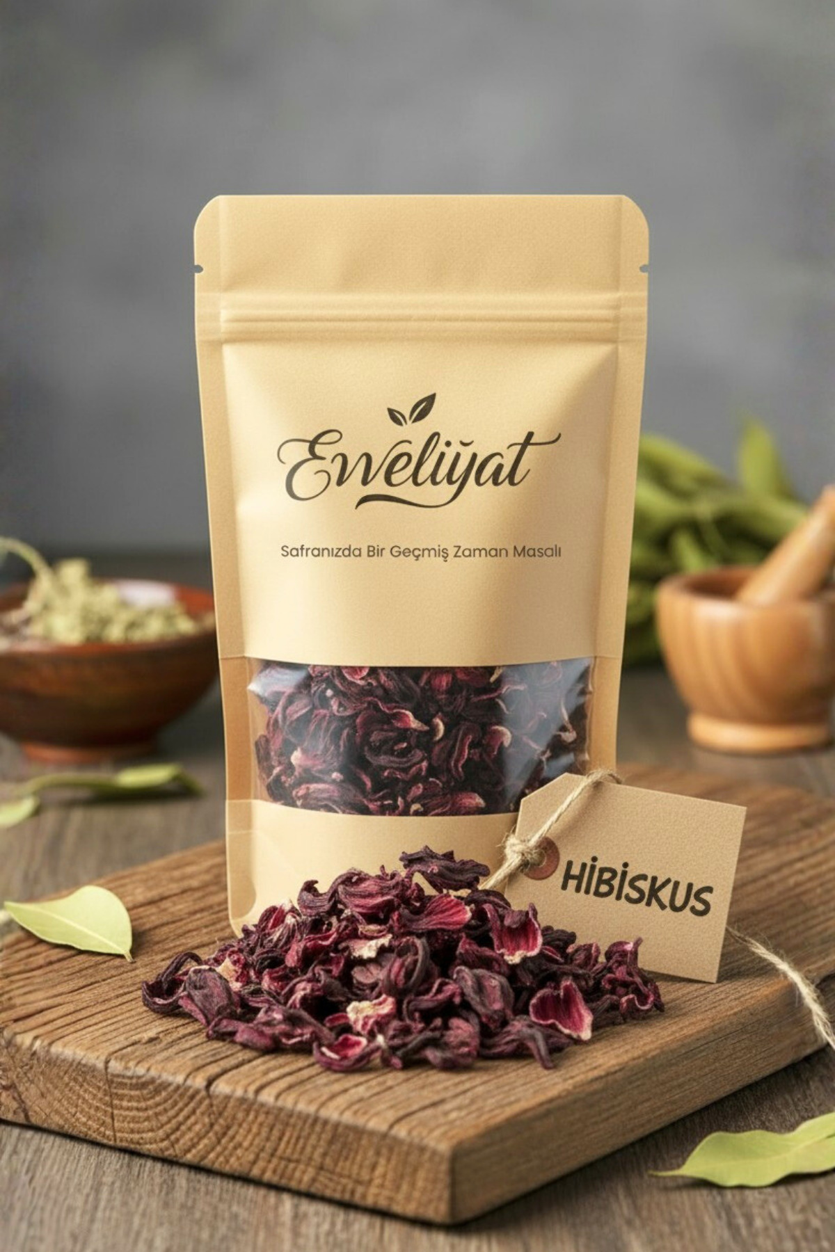 Evveliyat Hibiskus Çayı, Nar Çiçeği, Katkısız ve Doğal, 50g