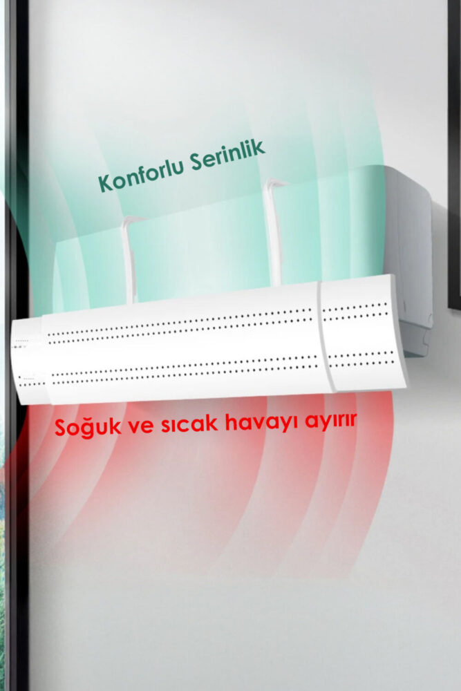 ALFAGİFT Ayarlanabilir Rüzgar Yönlendirici Çarpma Önleyici Klima Aparatı - Görsel 2