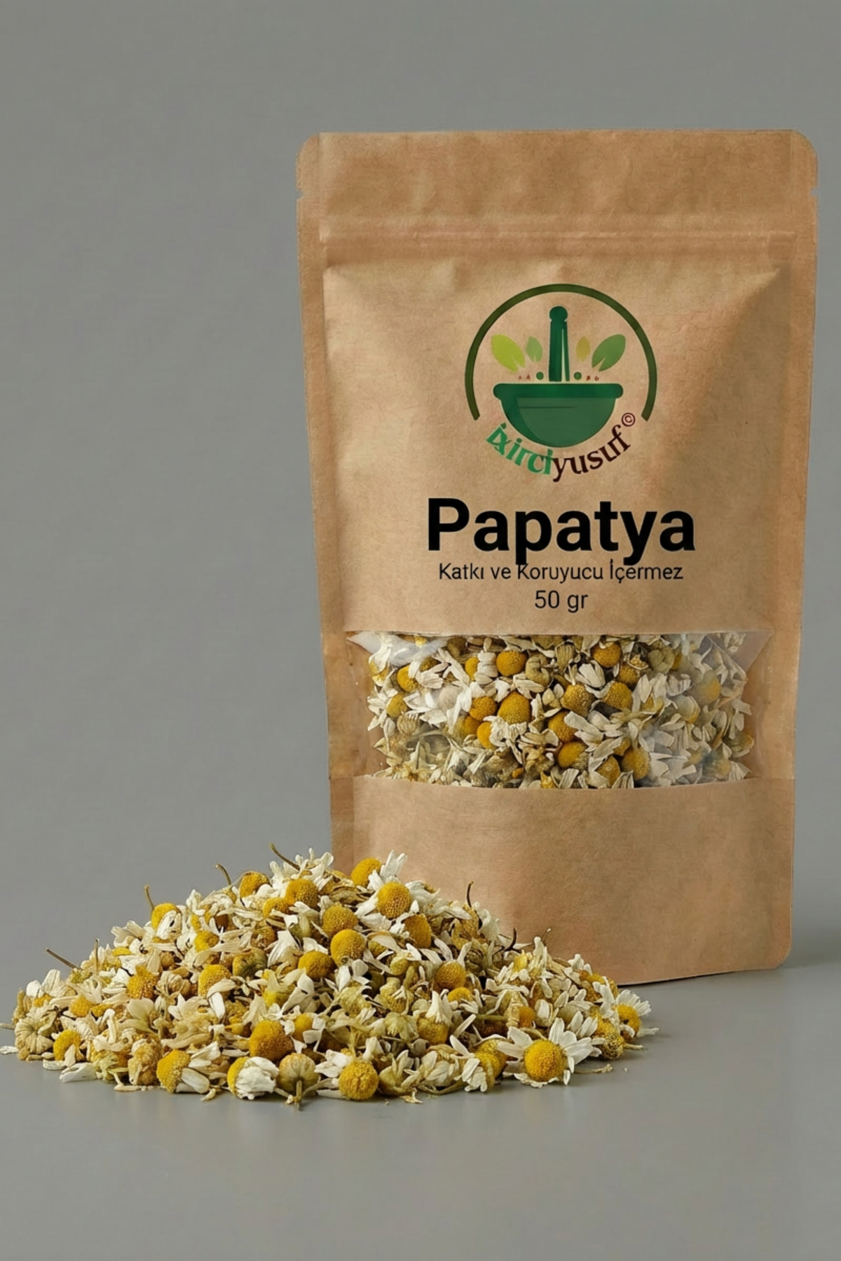 ixirciyusuf Papatya (Papatya Çiçeği – Chamomile – Chamomile Flowers - Yeni Mahsül,Elenmiş) Doğal Kurutulmuş 50 g