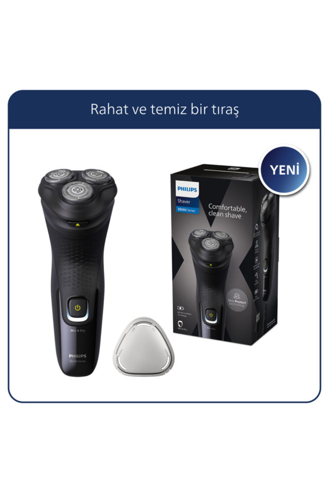 Philips 3000xserisi Tıraş Makinesi X3021/00,sinekkaydı Tıraş,ıslak Ve Kuru Kullanım,hassas Düzeltici