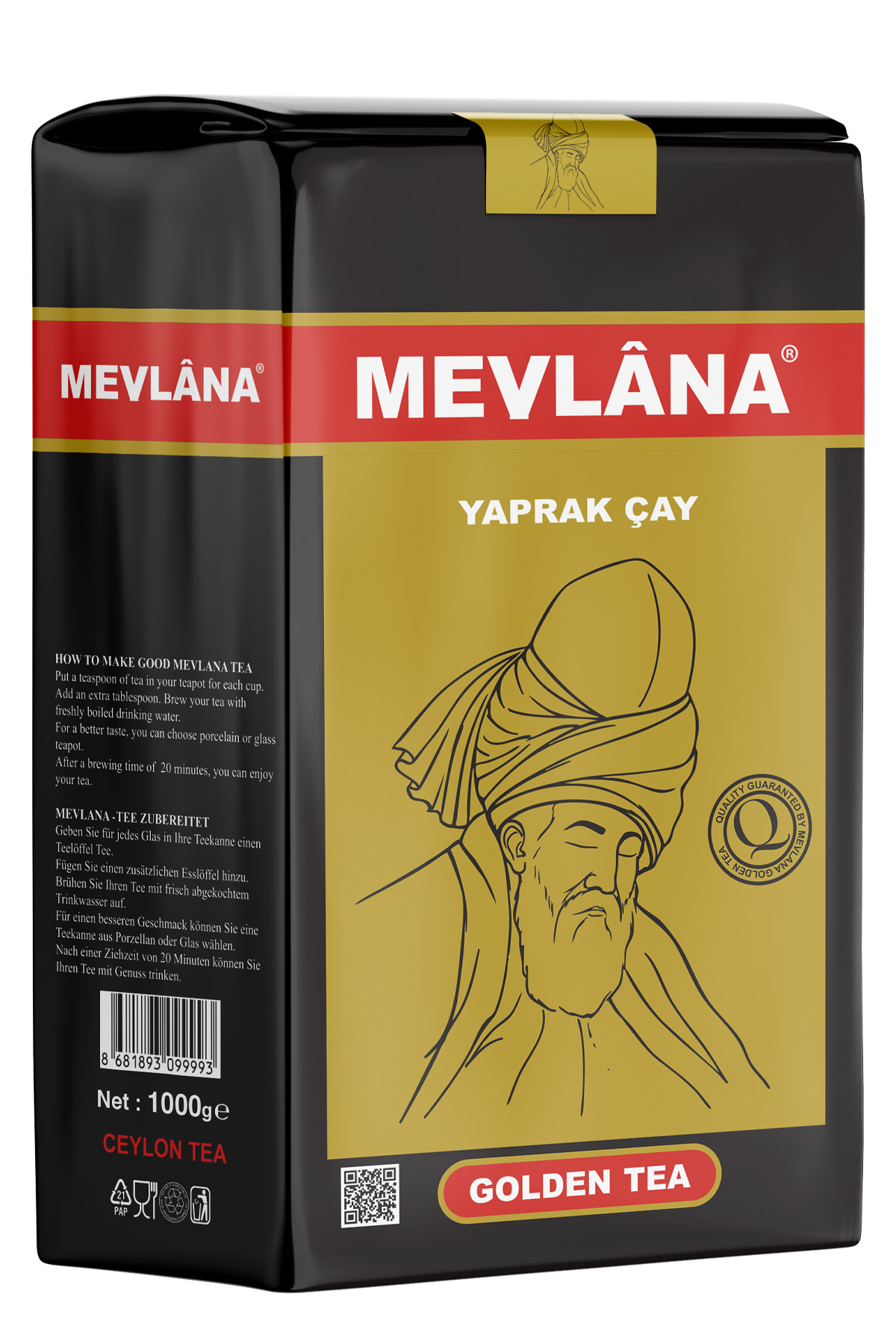 Genel Markalar Mevlana Golden Tee Siyah Dökme Çay 1000gr
