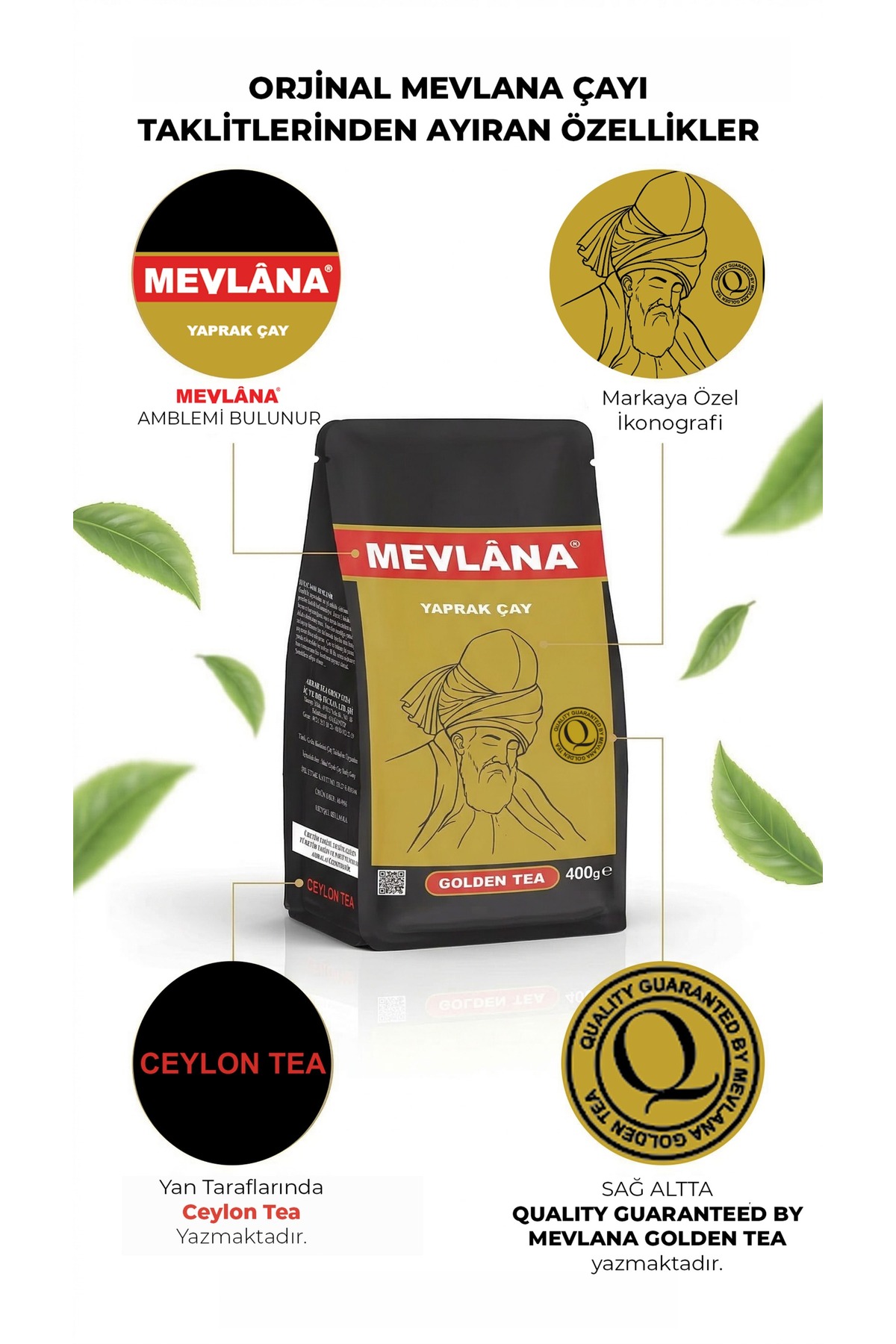 Genel Markalar Mevlana Golden Tee Siyah Dökme Çay 1000gr - Görsel 3