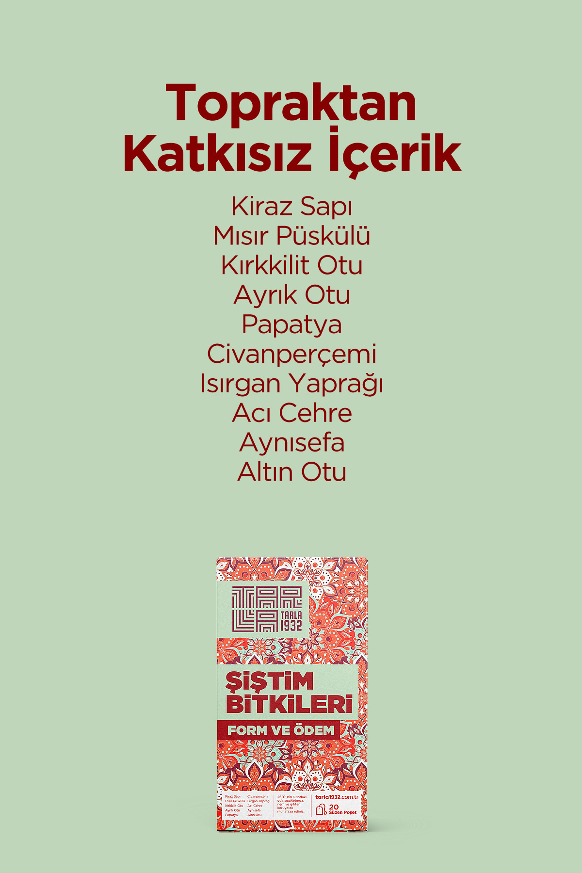 Tarla 1932 Şiştim Çayı- Yemek Sonrası İçin Özel Bitki Formülleri - Sıfır Kimyasal - Görsel 3