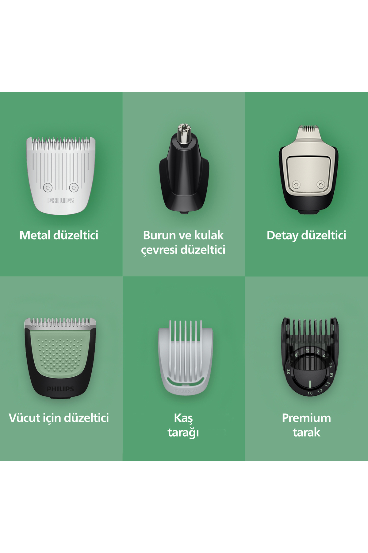 Philips 7000 Serisi 15in1, Erkek Bakım Seti, Yüz/Saç/Vücut Tıraş Makinesi, Islak /Kuru Kullanım, MG7935/15 - Görsel 3