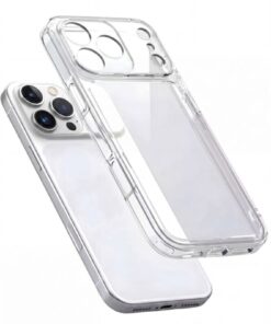 Fibaks iPhone 17 Pro Max Magsafe Kılıf Wireless Kablosuz Şarj Destekli Kamera Korumalı Şeffaf Darbe Emici - Görsel 3