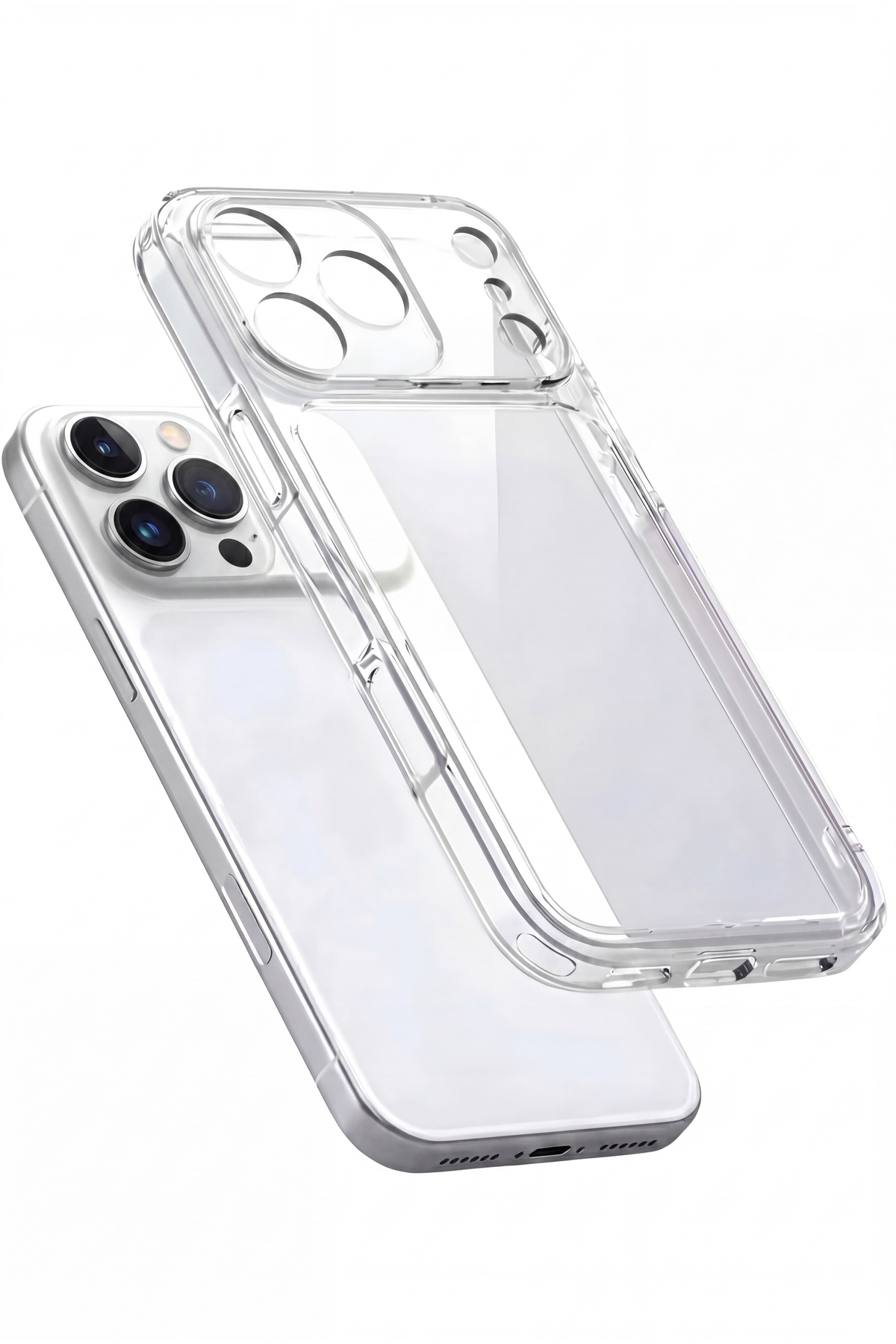 Fibaks iPhone 17 Pro Max Magsafe Kılıf Wireless Kablosuz Şarj Destekli Kamera Korumalı Şeffaf Darbe Emici - Görsel 3