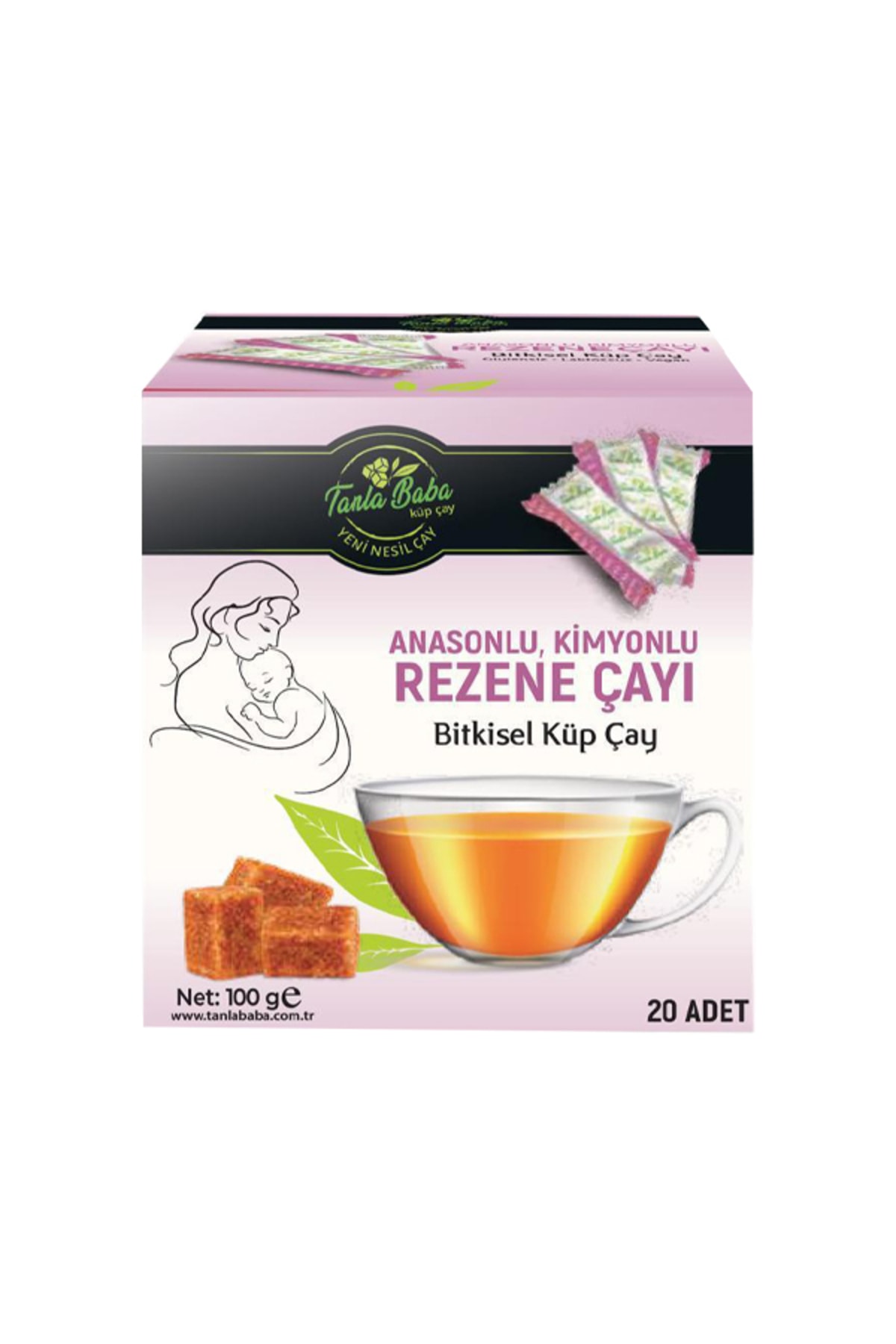 TanlaBaba Sargılı Anasonlu Kimyonlu Rezene Bitki Çayı 100gr (20 ADET) Doğal Çay Bitkisel Çay Küp Çay