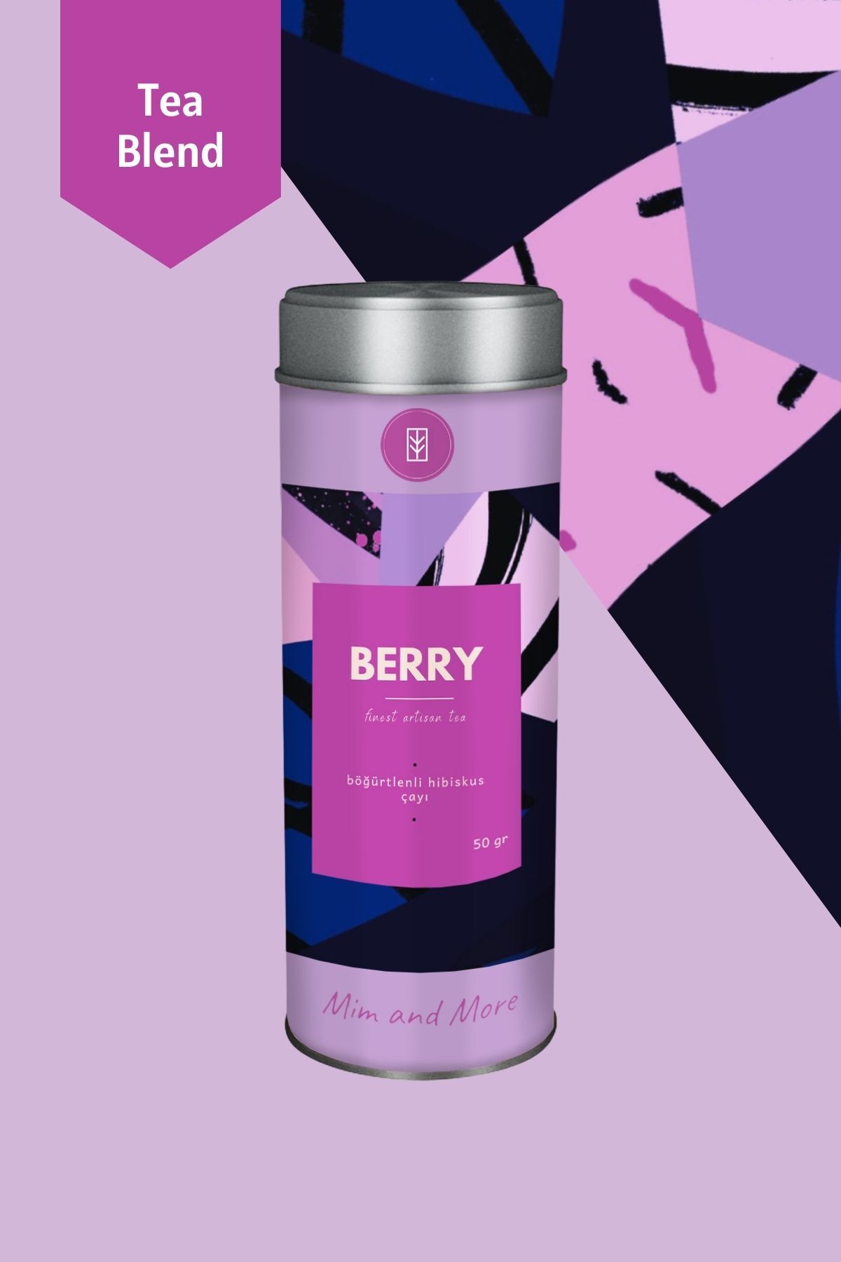 Mim and More Berry Tea - Böğürtlenli Hibiskus Çayı, 50 gr