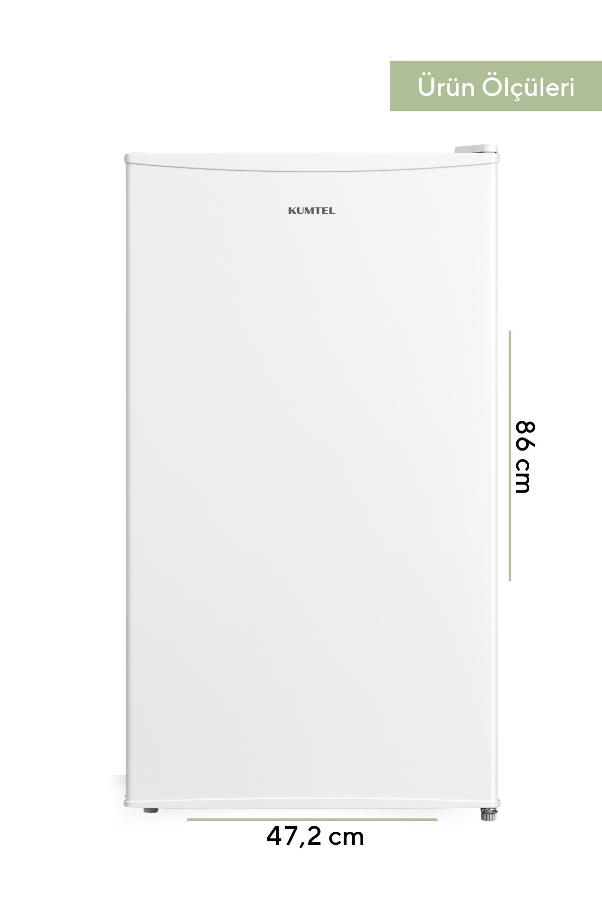 KUMTEL 93 L Beyaz Büro Tipi Mini Buzdolabı HMB-110 - Görsel 3