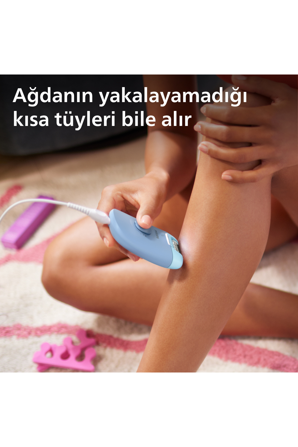 Philips 4000 Serisi BRE247/05 Epilasyon Aleti, Kablolu, Yıkanabilir, Tıraş Başlığı - Görsel 3