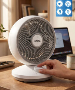Sinbo SF-7701 Sessiz Mini Vantilatör Aroma Terapi Koku Yuvalı Otomatik Salınımlı Masaüstü Fan