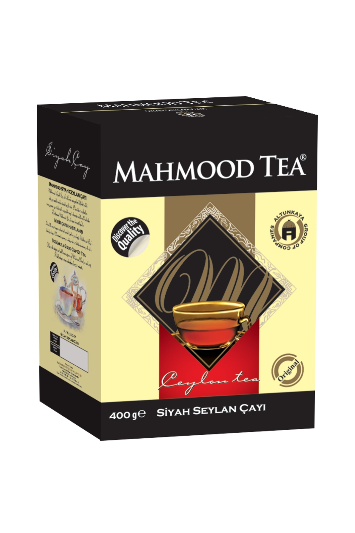 Mahmood Tea Ithal Seylan Siyah Dökme Çayı Kutu 400 G