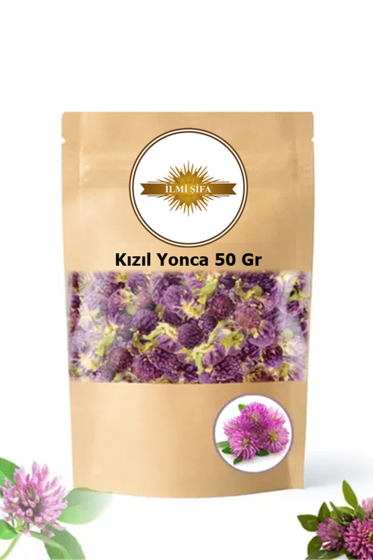 İLMİ ŞİFA Kızıl Yonca (Trifolium Pratense) Kırmızı Yonca Doğal Kurutulmuş Kırmızı Yonca Çayı 50 Gr - Görsel 3