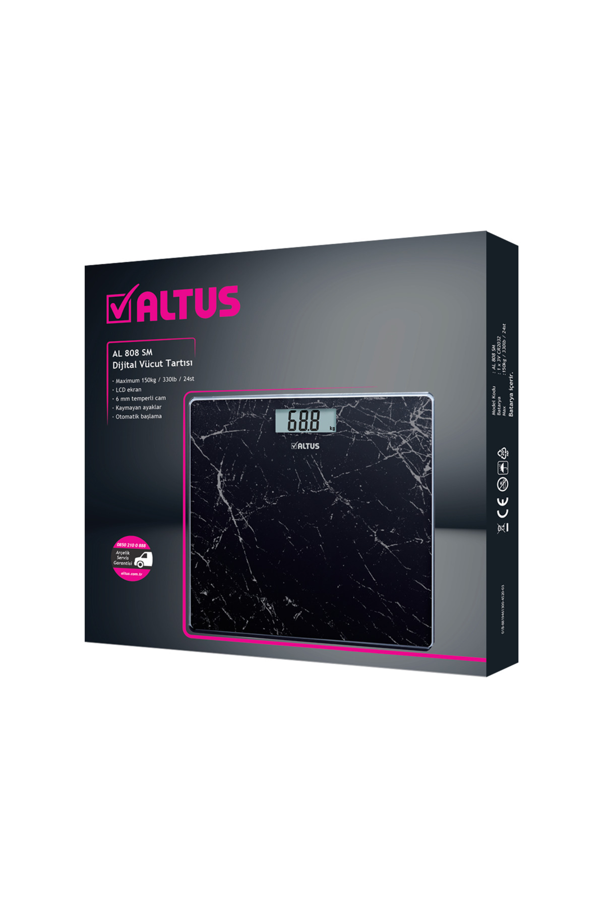 Altus Al 808 Sm Dijital Ekranlı Baskül - Görsel 3