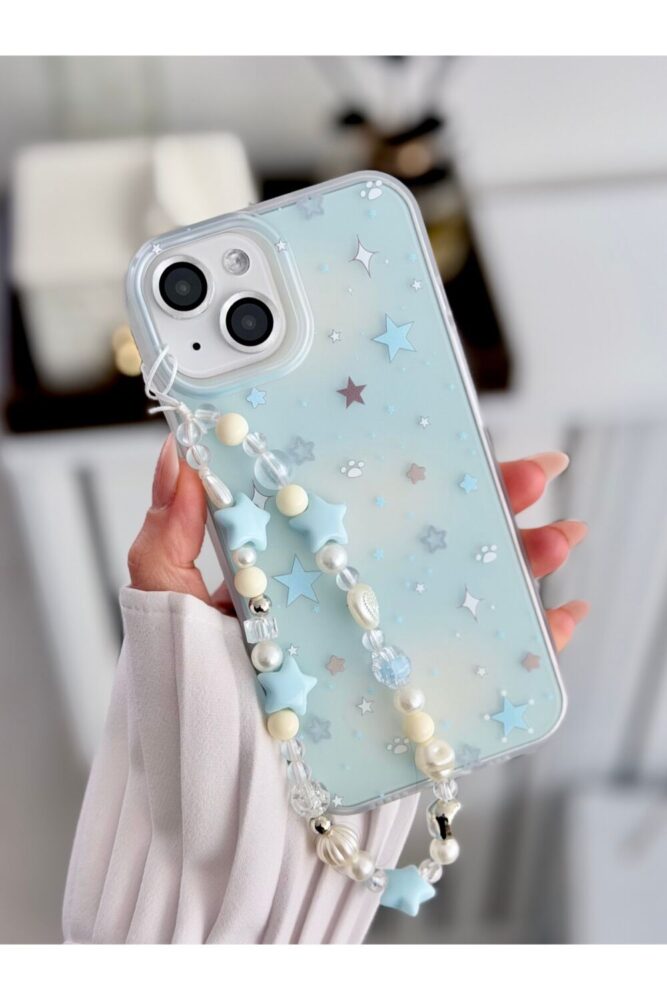 Go Aksesuar Iphone 15 - 14 VE 13 Uyumlu Charm YIldız Tasarımlı Esnek Silikon Kılıf - Görsel 2