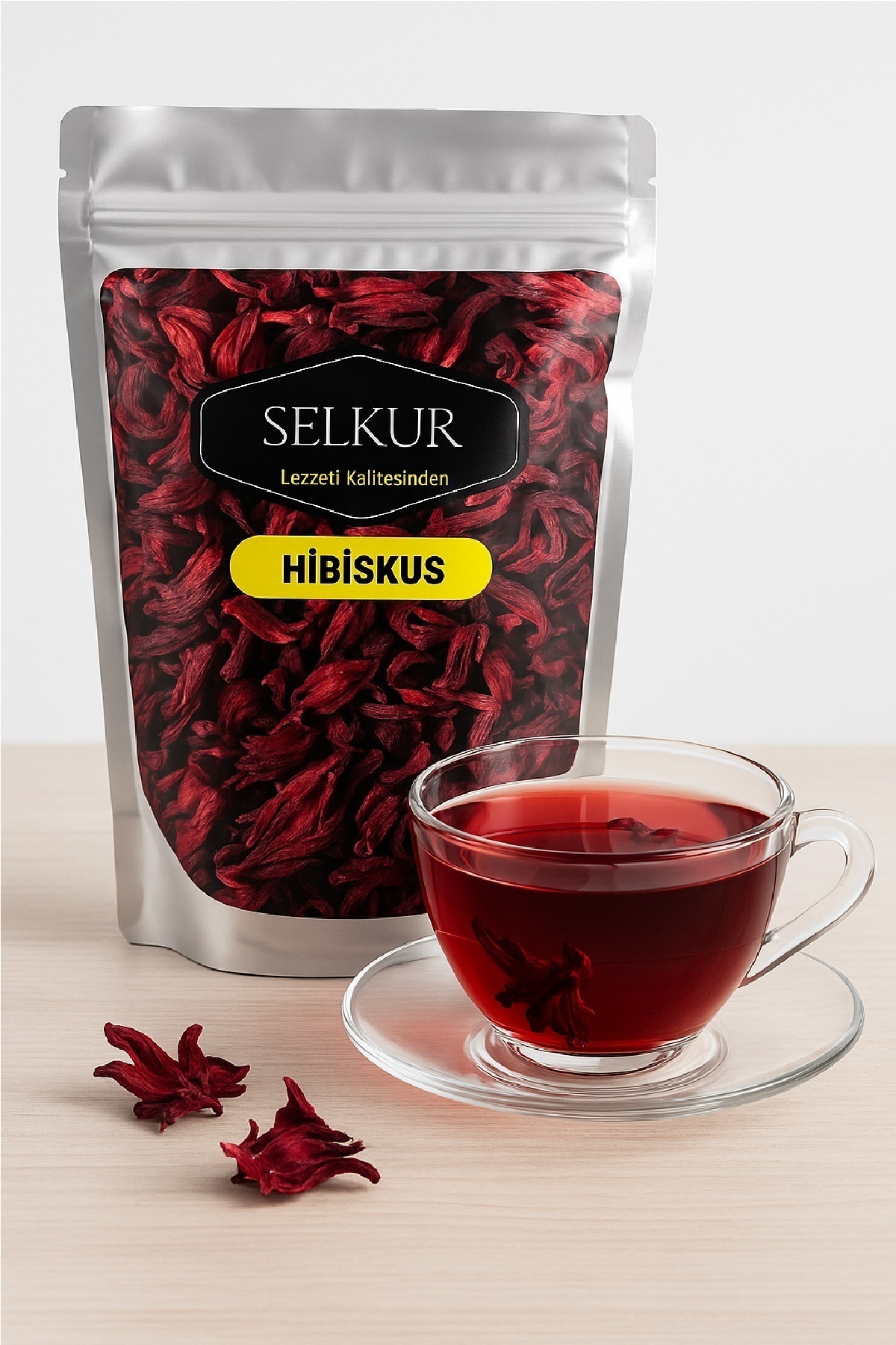 SELKUR Hibiskus Çayı 1kg Çiçek Hibiskus