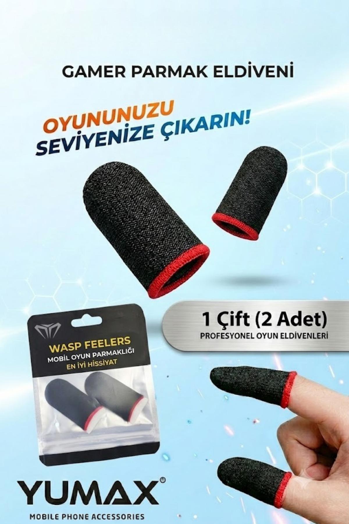 yumax Pubg Ve Diğer Mobil Oyunlar Için Kaymaz Parmak Eldiveni Hassasiyet Ve Hız Bir Arada