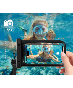 Powerfox Tüm Telefonlara Uyumlu Yağmur Su Geçirmez WaterProof Deniz Havuz Altı Telefon Kılıfı - Görsel 3