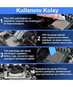 ELDEST Büyük Boy Hy-510 (35GR) 1.93 W/m.k Termal Macun Cpu Soğutma Pastası Cpu Gpu Ps4 Ps3 Pc - Görsel 3
