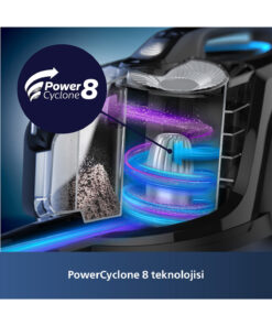 Philips 7000 Serisi Marathon Daily Torbasız Elektrikli Süpürge, 750W, PowerCyclone 8, XB7150/07 - Görsel 3