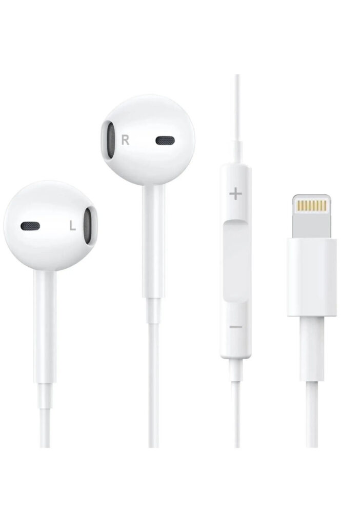 KTR TECH iPhone 7/8/8Plus/X/Xr/Xs/XsMax/11/12/13/14 Pro Max Uyumlu Mikrofonlu Beyaz