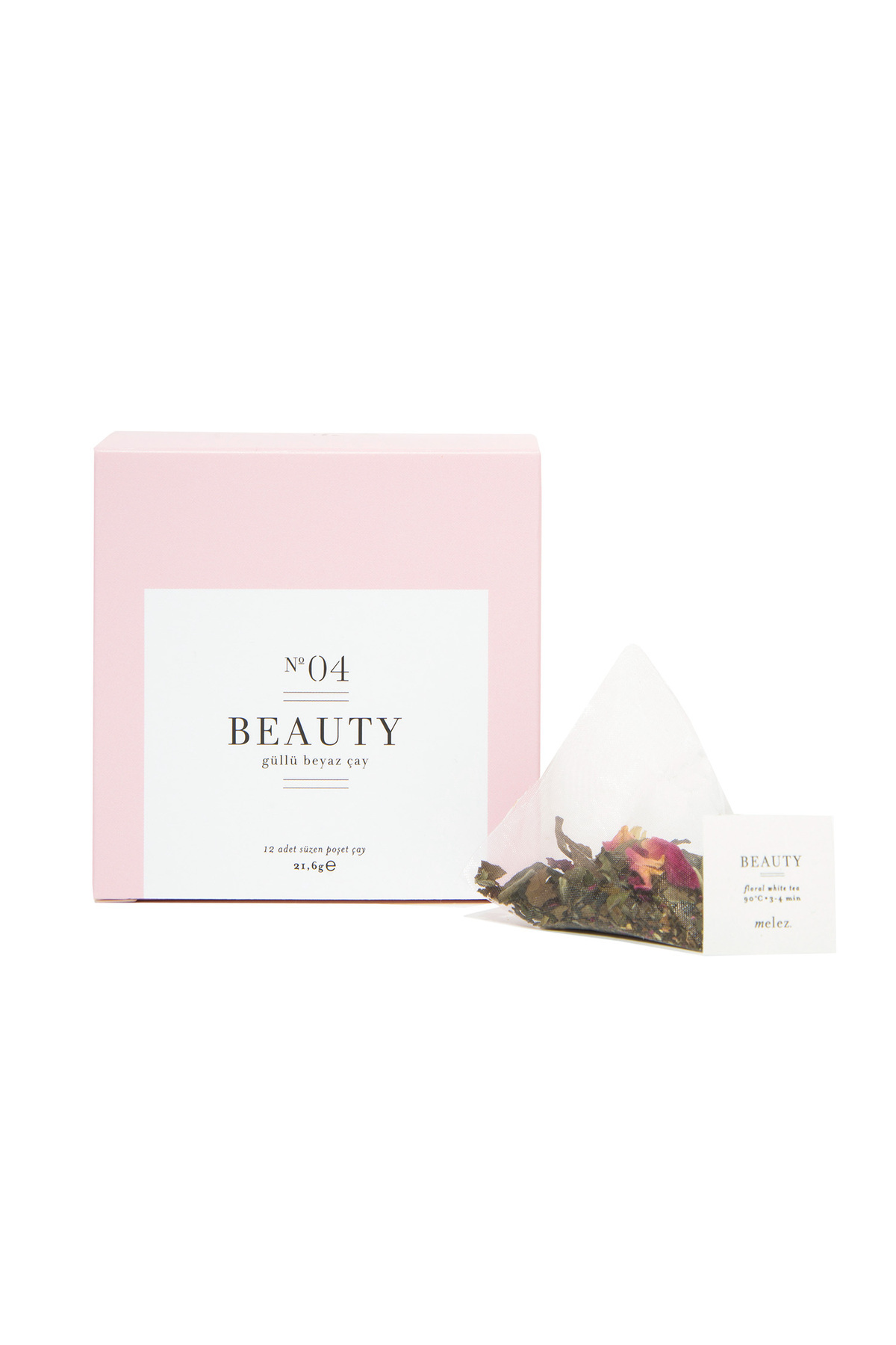 Melez Tea Beauty 12'li Çay Poşeti Kutusu - Çiçeksi Beyaz Çay