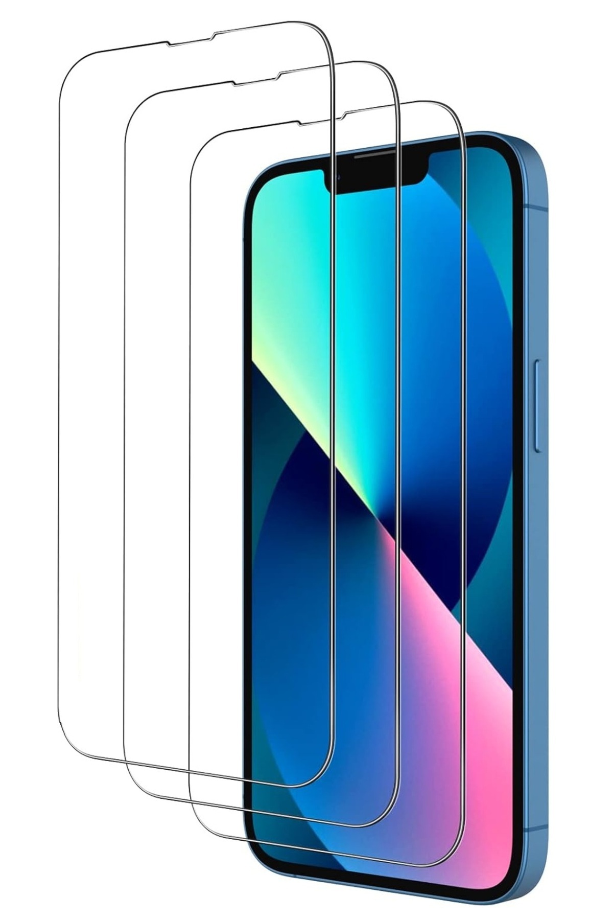 EVAX 3'lü Paket Iphone 13 9h Temperli Hd Cam Ekran Koruyucu Kırılmaz Cam (3'LÜ PAKET)