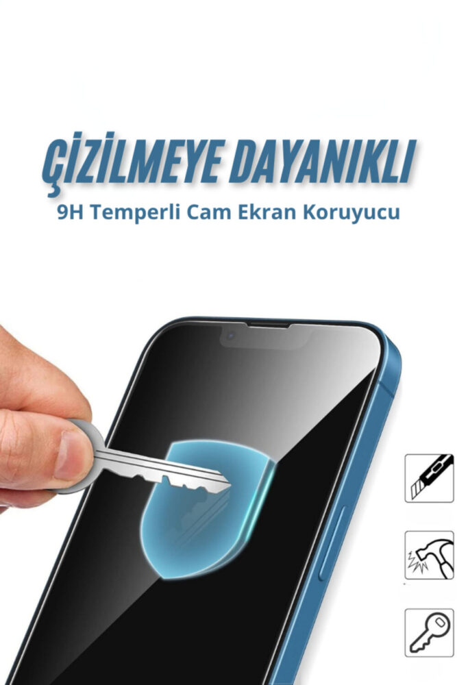 EVAX 3'lü Paket Iphone 13 9h Temperli Hd Cam Ekran Koruyucu Kırılmaz Cam (3'LÜ PAKET) - Görsel 2