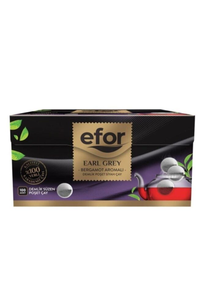 Efor Earl Grey Demlik Poşet Siyah Çay - 100'lü - Görsel 2