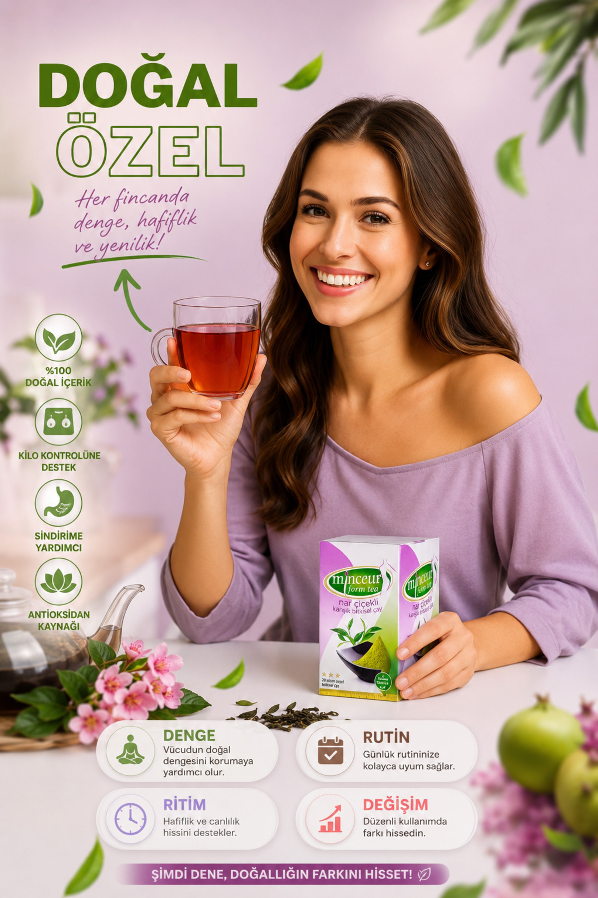 minceur Herbal Mix Form Tea 200 Gr - Görsel 3