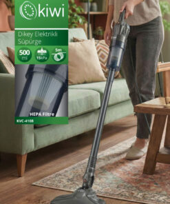 Kiwi Dikey Elektrikli Süpürge Gri Kvc-4108