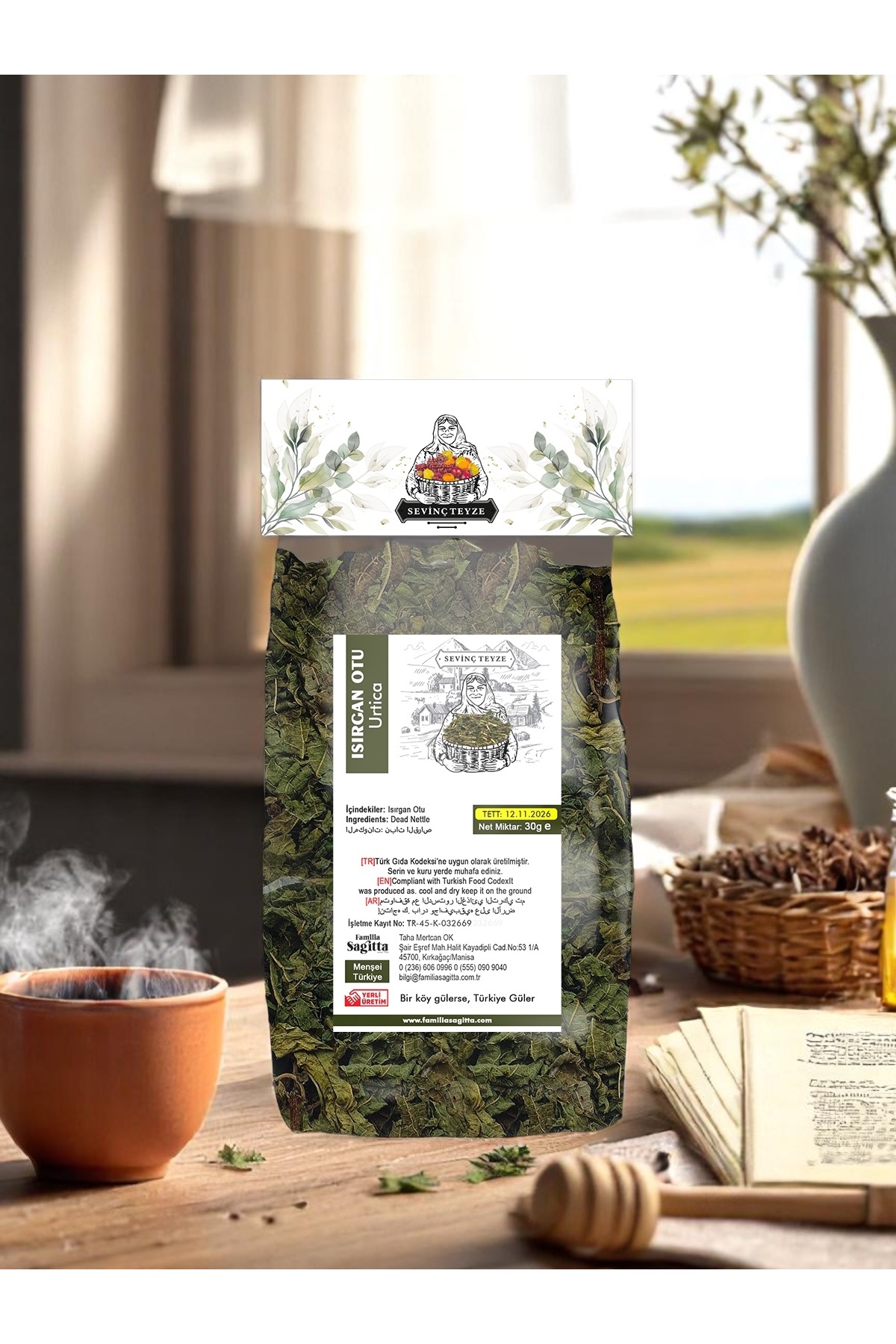 Sevinç Teyze Isırgan Otu Çayı 30g - Stinging Nettle, Urtica Dioica