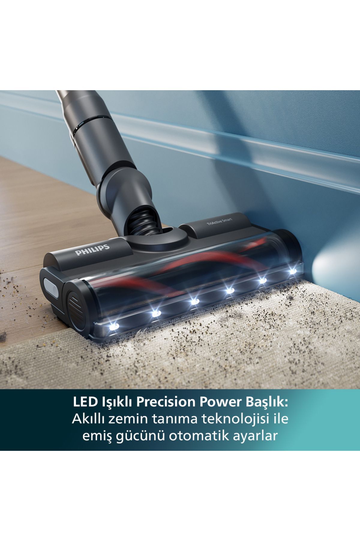 Philips 6000 Serisi Kablosuz Dikey Süpürge, PowerCyclone 11, 64 Dakika Kullanım Süresi, XC6552/01 - Görsel 3