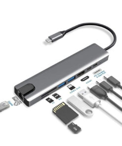 LUX Macbook Pro Air Usb Type-c Hub Dönüştürücü Çevirici Çoklayıcı Usb Hdmı Micro Sd Girişli