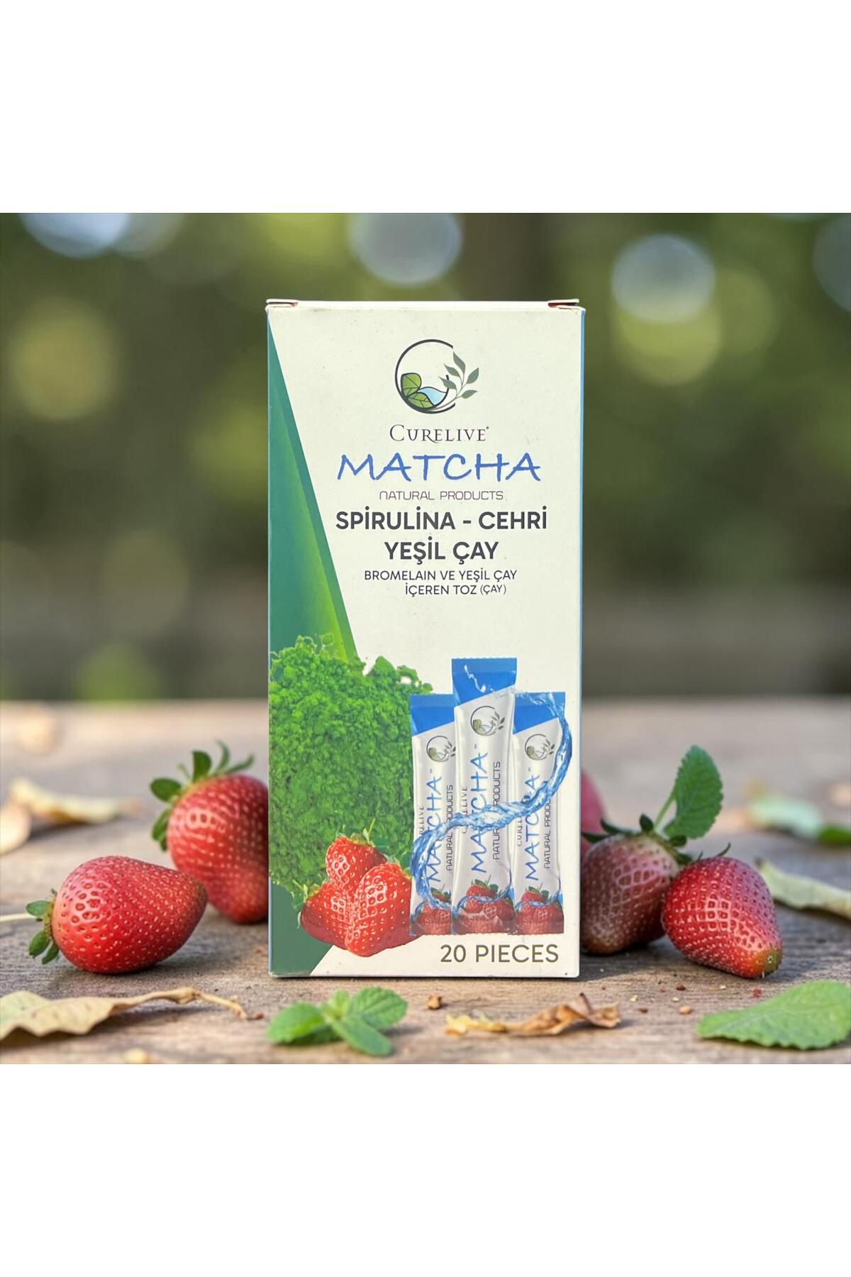 genel tr Matcha Çay Çilekli 20 Adet 8 g