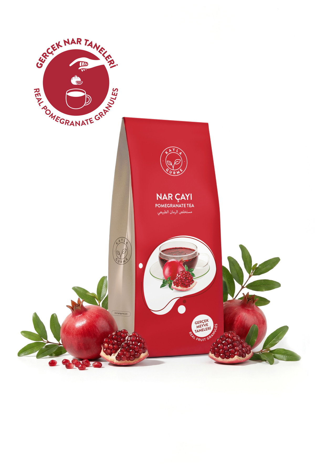 Kayla Gurme Nar Çayı - Gerçek Nar Meyve Taneli Çay - 250 g