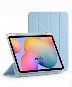 Fibaks iPad 11 A16 2025 10. Nesil 10.9 Kılıf Katlanır Kalem Bölmeli Yatay ve Dikey Standlı Uyku Modu Leopar - Görsel 3