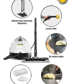 Karcher Kst 2 Cloth Set 1500W 3.2 Bar Buharlı Temizlik Makinesi - Beyaz