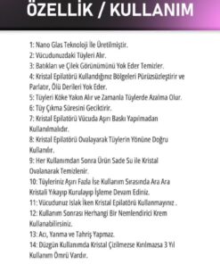 Genel Markalar Crystal Eraser Epilasyon Aleti Tüy Silgisi Tüy Alıcı Fiziksel Kristal Epilatör Ma - Görsel 3
